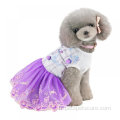 Summer Pet Dog Cat printemp princess robe